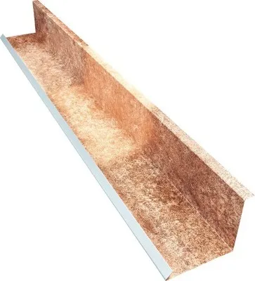 Produktbild von PRECIT Wandanschlußblech für Metallziegel Spanish Granada 2000 mm x 100 mm x 115 mm