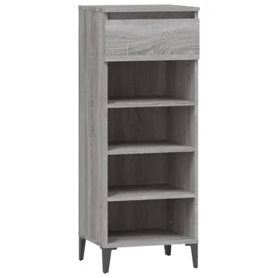 Obrázek produktu pro vidaXL Regál na boty Grey Sonoma 40x36x105 cm odvozený výrobek ze dřeva
