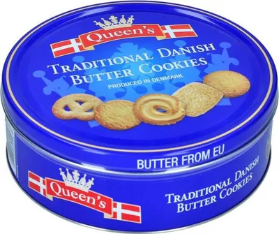 Produktbild von Queen's Traditional Danish Butter Cookies 500g
