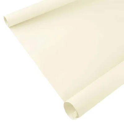 Geschenkpapier unifarben matt 1 Rolle Dekopapier Verpackungspapier Geschenkverpackung creme