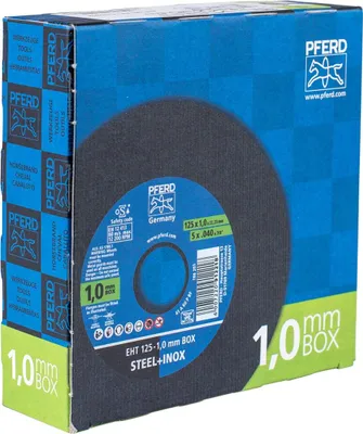 Immagine prodotto di Disco da taglio PFERD STEELOX BOX Ø 125 x 1 mm 22,23 mm diritto - 69120939