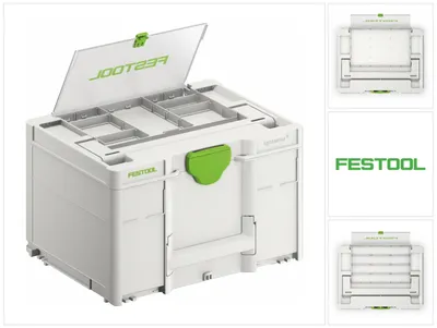 Productafbeelding van Festool SYS3 DF M 237 Systainer gereedschapskoffer met dekselvak ( 577348 ) 396 x 296 x 237 mm 21,4 l koppelbaar