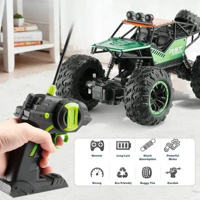 Produktbild von iUni YHC021 Ferngesteuertes Auto, Maßstab 1:18, Offroad-Kletterauto, 27MHz, Grün