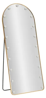 Obrázek produktu pro Zrcadlo Hollywood Arch se zlatým rámem a LED osvětlením, 77 x 176 cm