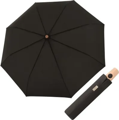 Obrázek produktu pro Doppler NATURE MAGIC Simple Black  - dámský EKO deštník