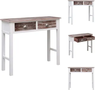 Obrázek produktu pro vidaXL Konzolový stolek hnědý 90×30×77 cm dřevo - Odkládací stolky