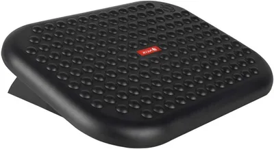 Image de Support ergonomique pour les pieds - Support de bureau - Pour les activités sédentaires - Hauteur et inclinaison réglables - Plateforme de 45x34 cm - Couleur : gris