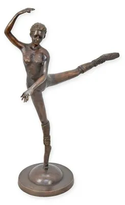 Productafbeelding van Bronzen Beeld Van Een Ballerina Hoogte 90 Cm