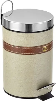 Produktbild von Treteimer Abfalleimer Kosmetikeimer Mülleimer Tretmülleimer Bad Eimer 3 Liter Chiara Beige