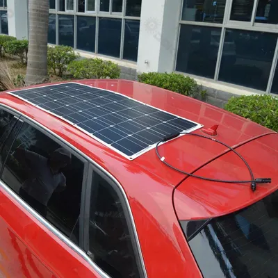 Obrázek produktu pro Flexibilní solární modul/solární panel – sada 400 W – ETFE monokrystalický – 18 V – pro 12V obytný vůz/loď – pevná montáž – černý