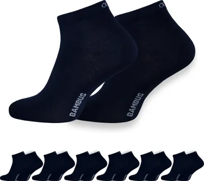 Produktbild von OCERA 6x Bambus Kurzschaft-Socken (Uni) für Damen und Herren in verschiedenen Farben - Blau 39/42