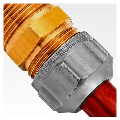 Produktbild von Klemmverschraubung 2er Set Kupfer C- Edelstahlrohr Außendurchmesser 12 mm Mutter 3/4" Zoll Heizkörper