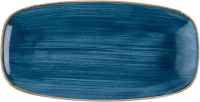 Image de Plaques de cuisson oblongues Churchill Stonecast, bleu Java, 350 mm x 187 mm, (6 pièces)