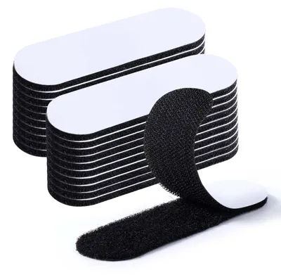 Productafbeelding van Zelfklevend Klittenband, 20 Paar 30 x 100 mm, Zwart