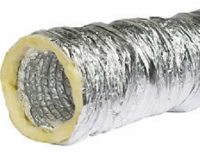 Immagine prodotto di Tubo flessibile in alluminio isolato - 10 metri - diametro 100 mm