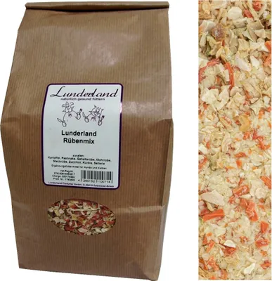 Produktbild von Lunderland Rübenmix 500g mit Kartoffel, Pastinake, Gehaltsrübe, rübe, Steckrübe etc.