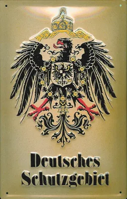 Produktbild von Blechschild Nostalgieschild Deutsches Schutzgebiet Adler Wappen