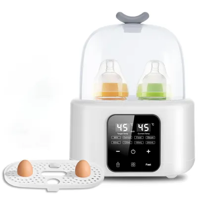 Produktbild von 6-in-1 Flaschenwärmer Baby, Doppelbecher Babyflaschen Wärmer,für Babyflaschen,Baby Flaschenwärmer,Erwärmen/Auftauen Speisen