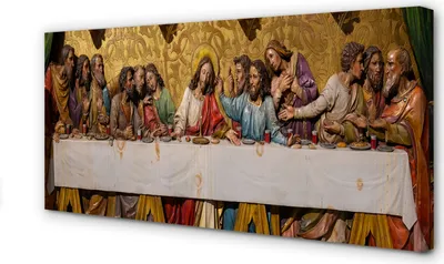 Produktbild von Leinwandbild 100x50 Wandkunst Das letzte Abendmahl