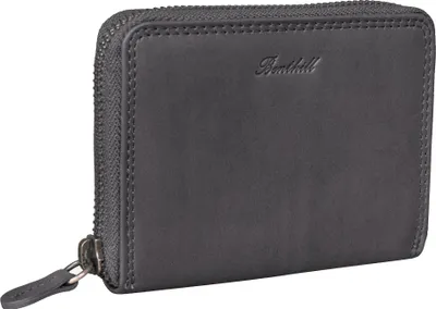 Produktbild von Benthill Kleine Geldbörse Leder | Mini Geldbeutel Damen mit RFID Schutz | Portmonee Slim mit Reißverschluss | Flaches Portemonnaie mit 6 Kartenfächer