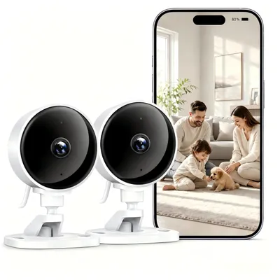 Zdjęcie produktu dla WOLFANG, kamera monitoringu wewnętrznego, 1080P, kamera do monitoringu, do użytku w domu