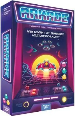 Produktbild von AUZOU, Arkade, Spannendes 2 Personen Spiel mit Würfeln, Taktik und Strategie im Weltraum, Für 2 Spieler ab 7 Jahren