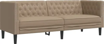 Produktbild von Chesterfield-Sofa 3-Sitzer Cappuccino Kunstleder