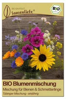 Produktbild von Samenliebe Blumenmischung Samen | Mischung für Bienen & Schmetterlinge - samenfestes Saatgut