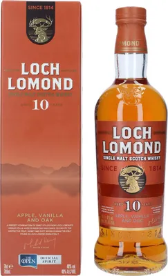 Produktbild von Loch Lomond 10 Years Old Single Malt Fruit and Vanilla Whisky 40% Vol. 0,7l in Geschenkbox
