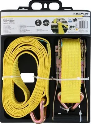 Produktbild von DUNLOP Spanngurt mit Ratschenschloss, 2500 kg, 5 m