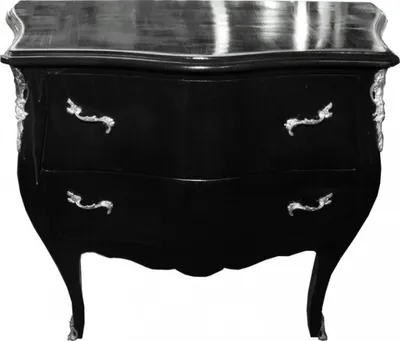 Produktbild von Casa Padrino Barock Kommode Schwarz 103 cm - Antik Stil Möbel