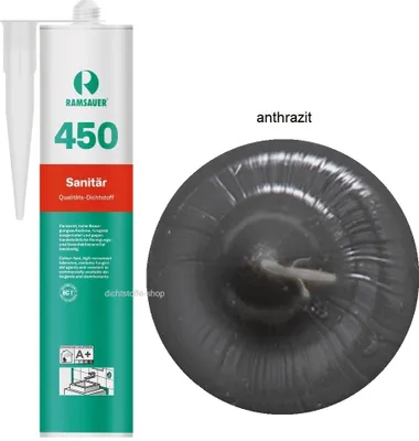 A product shot of a sealant cartridge and a close-up of the sealant material.