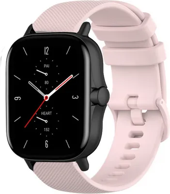 Produktbild von Strap-it Xiaomi Amazfit GTS 2 Luxus Silikonarmband (Rosa)