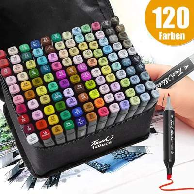 Produktbild von 120 Farben Acrylstifte Für Steine Wasserfest Acrylstifte Marker Stifte Permanent