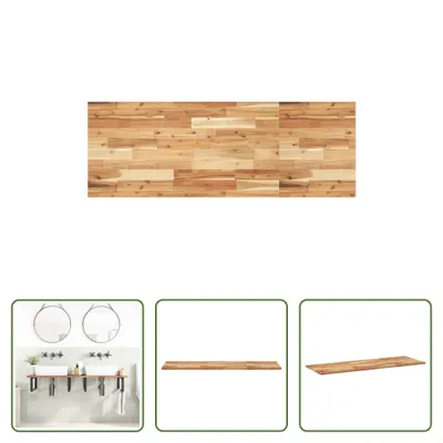 Image de The Living Store Plan de toilette huilé 160x50x2 cm bois massif acacia