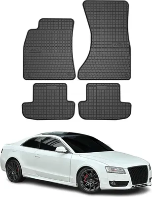 Produktbild von 2007-2017 Audi A5 Cabriolet Coupe 8T3 8F7 Fußmatten Gummi Schwarz 4 tlg