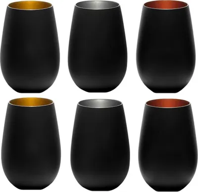 Produktbild von Stölzle Lausitz Elements Schwarz/bronze, silber, gold (6er Set)
