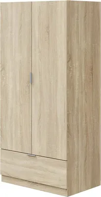 Immagine prodotto di Dmora Guardaroba 2 Ante Westbrook 51x170h cm Marrone Rovere, Appendiabiti 2 Ante