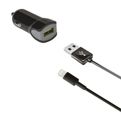Produktbild von Autolader MFI USB 2,4 A schwarz