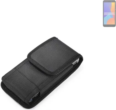 Produktbild von Holster Gürteltasche kompatibel mit Alcatel 1 (2021) Holster Gürtel Tasche wasserabweisend Handy Hülle Schutz Hülle Outdoor schwarz K-S-Trade