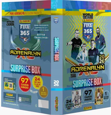Obrázok produktu pre Panini FIFA 365 2026 Adrenalyn XL | Adventný kalendár | Club 99 + Zlatá lopta