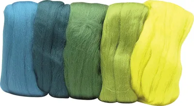 Zdjęcie produktu dla Wełna zgrzebna merino 10 g 5 kolorów