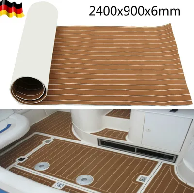 Produktbild von MECO 240x90cm Bodenbelag Selbstklebend Teak EVA Schaum Boot Yacht Matte Deck Teppich