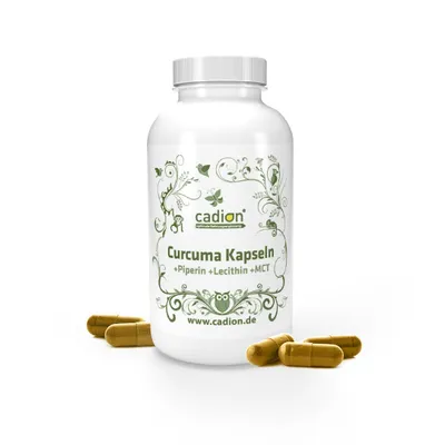Produktbild von Curcuma + Piperin + Lecithin + MCT  300 Kapseln