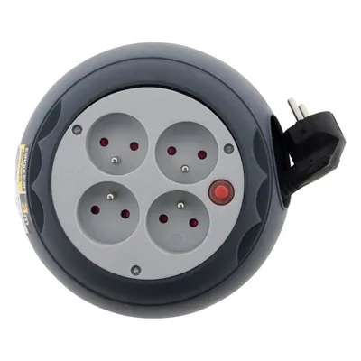 Zdjęcie produktu dla ZENITECH Bęben na wąż domowy – 4 mufy 2P + E 16A – 3 m