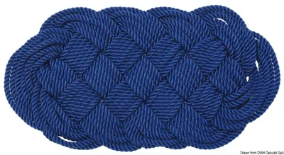 Produktbild von Nylon-Fußmatte, blau 72 x 37 cm , 1 Stück