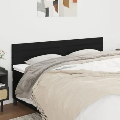 Produktbild von "2026 Promotion" Kopfteil modernee 2 Stk. - Schwarz 100x5x78/88 cm Stoff - Bettkopfteil CC20799