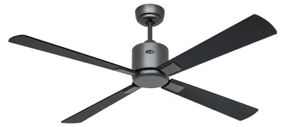 Obrázek produktu pro Energeticky úsporný stropní ventilátor s dálkovým ovládáním Eco Neo III WiFi 132 cm čedičově šedé lopatky černé / teakové dřevo