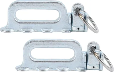 Produktbild von 2 Stück L-Schienen-Doppelbolzen-Zurrgurt mit O-Ringen Kohlenstoffstahl für LKW-Ladefläche, Ladungssicherung, Pickup, Wohnmobil, ATV