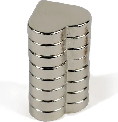 Zdjęcie produktu dla Silne magnesy neodymowe 8 szt., 15 x 3 mm, srebrne